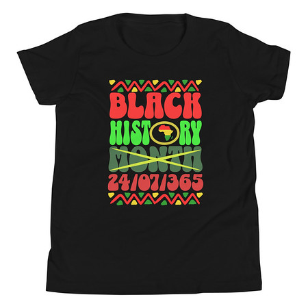 [ID: 307-G223] Black History Month Youth Staple Tee