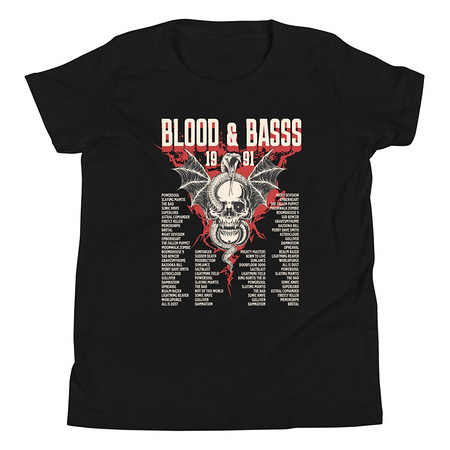 [ID: 307-G236] Blood & Basss - Snake and Skull Youth Staple Tee