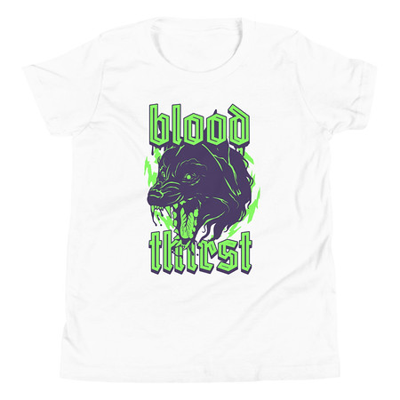 [ID: 307-G238] Blood Thirst - Neon Dog Youth Staple Tee