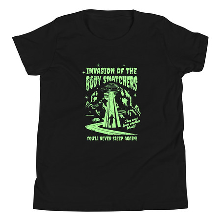 [ID: 307-G247] Body Snatchers - UFO Invasion Youth Staple Tee