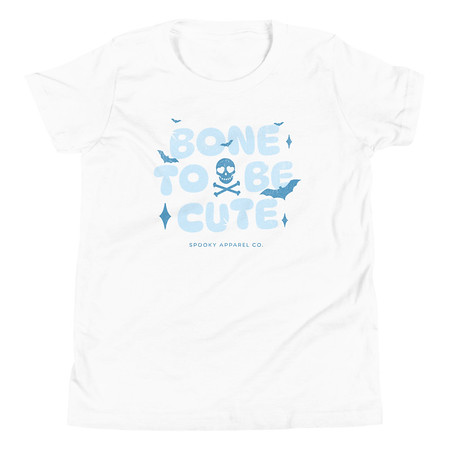 [ID: 307-G250] Bone To Be Cute - Halloween Youth Staple Tee