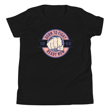 [ID: 307-G265] Born to Fight - Fist Youth Staple Tee