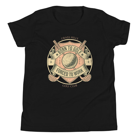 [ID: 307-G266] Born To Golf Youth Staple Tee