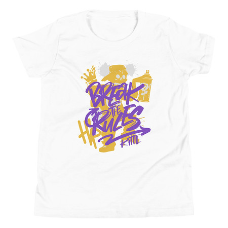 [ID: 307-G282] Break the Rules Graffiti - Spray Paint Youth Staple Tee