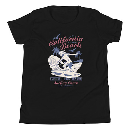 [ID: 307-G313] California Beach Surfing Youth Staple Tee