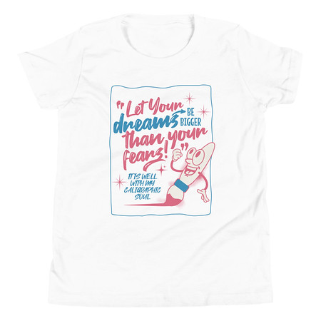 [ID: 307-G320] Calligraphic Soul Youth Staple Tee