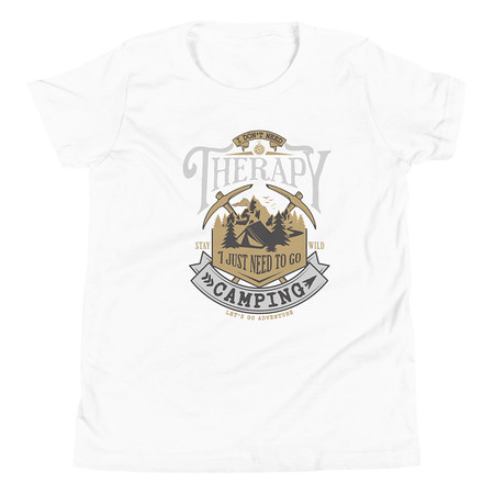 [ID: 307-G325] Camping Emblem Youth Staple Tee