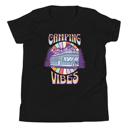 [ID: 307-G327] Camping Vibes Youth Staple Tee