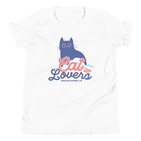 [ID: 307-G347] Cats Lovers Youth Staple Tee