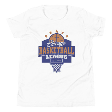[ID: 307-G363] Chicago Basketball League - Athlectic Sports Youth Staple Tee