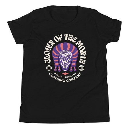 [ID: 307-G389] Clown of the Month Youth Staple Tee