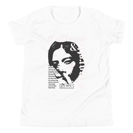 [ID: 307-G392] Coffee & Cigarettes Youth Staple Tee