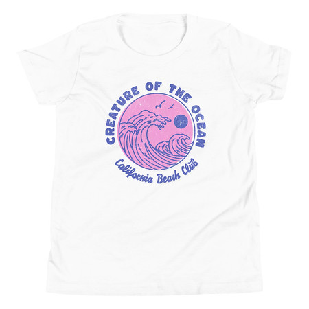 [ID: 307-G435] Creature of the Ocean Youth Staple Tee