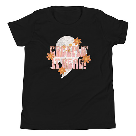 [ID: 307-G436] Creepin' It Real - Halloween Youth Staple Tee