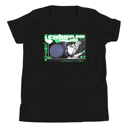 [ID: 307-G455] Cyber Angels - Y2k Girl Anime Youth Staple Tee