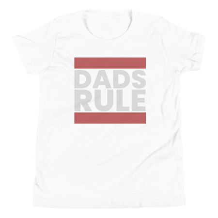 [ID: 307-G462] Dads Rule (1) Youth Staple Tee