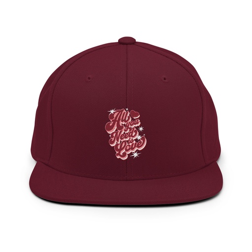 [ID: 99-G50] All You Need is Love - Retro Valentines Day Classic Snapback