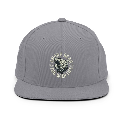 [ID: 99-G83] Angry Bear - Wild Life Animal Classic Snapback