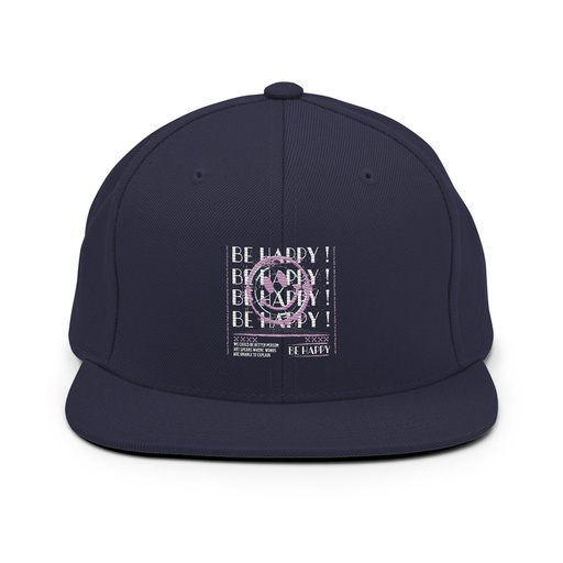 [ID: 99-G155] Be Happy ! Classic Snapback