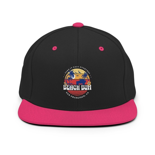 [ID: 99-G164] Beach Bum - Sunset Surfing Classic Snapback