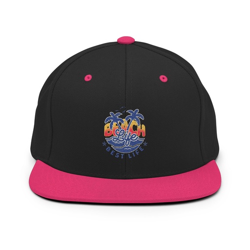 [ID: 99-G168] Beach Life Best Life Classic Snapback