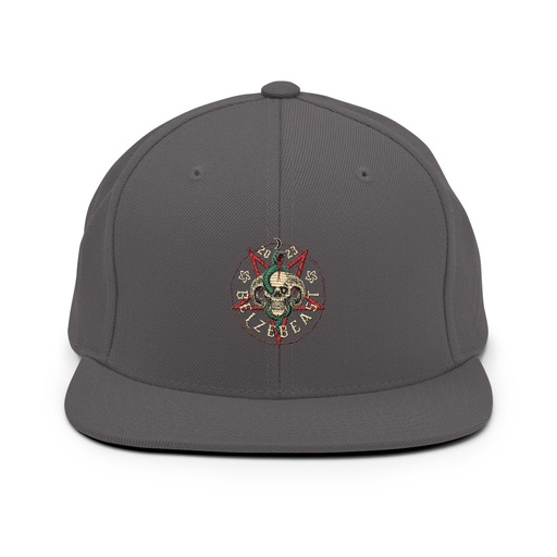 [ID: 99-G181] Belzebeast Pentagram - Halloween Skull with Snake Classic Snapback