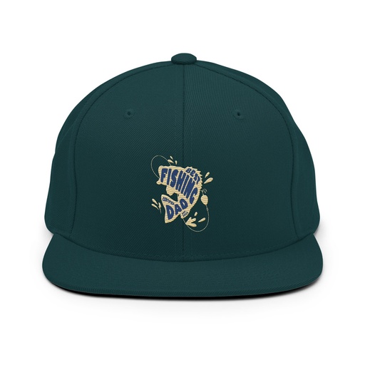 [ID: 99-G187] Best Fishing Dad - Typography Classic Snapback