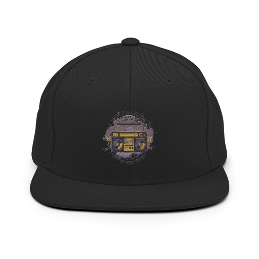 [ID: 99-G253] Boombox Music Player - Retro Classic Snapback