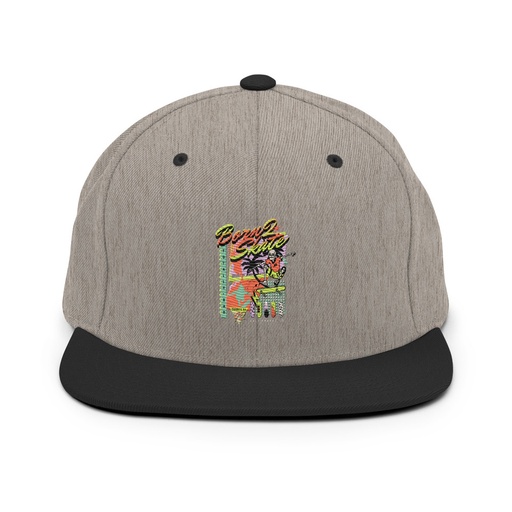 [ID: 99-G256] Born 2 Skate - Retro Skeleton Classic Snapback