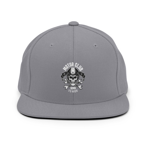 [ID: 99-G268] Born to Ride - Biker Club Skull  Classic Snapback