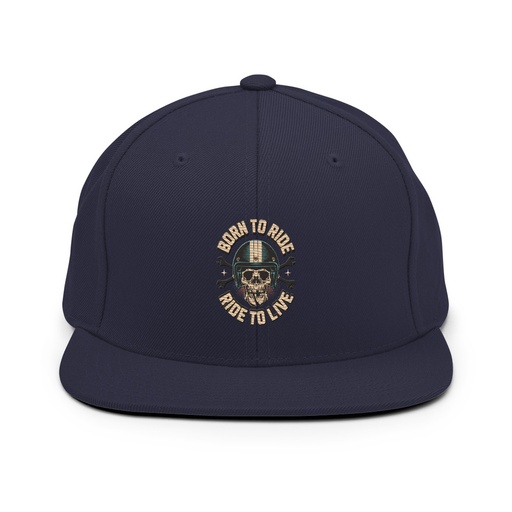 [ID: 99-G269] Born to Ride, Ride to Live Classic Snapback