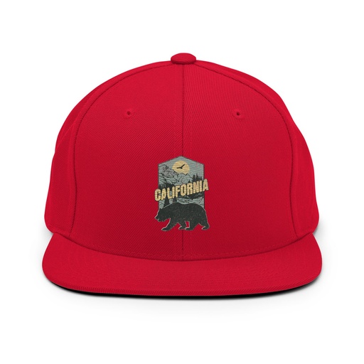 [ID: 99-G315] California Bear - Outdoors Wilderness Camping Hiking Classic Snapback