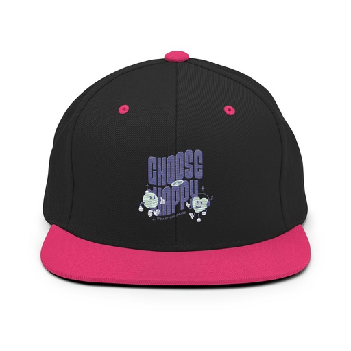 [ID: 99-G369] Choose Happy (2) Classic Snapback