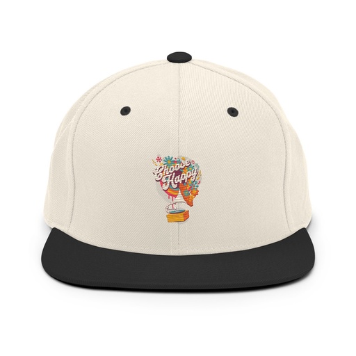 [ID: 99-G370] Choose Happy - Retro Music Classic Snapback