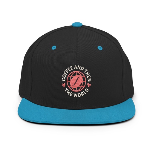 [ID: 99-G393] Coffee and Then The World - Earth Classic Snapback