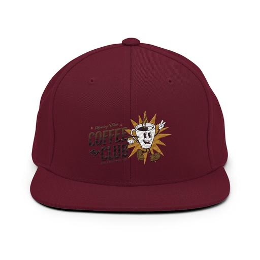 [ID: 99-G396] Coffee Club Classic Snapback