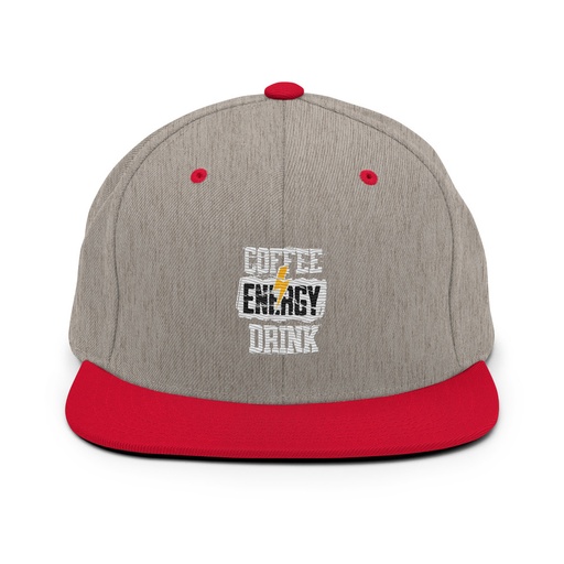 [ID: 99-G400] Coffee Energy Drink - Grunge Bolt Classic Snapback