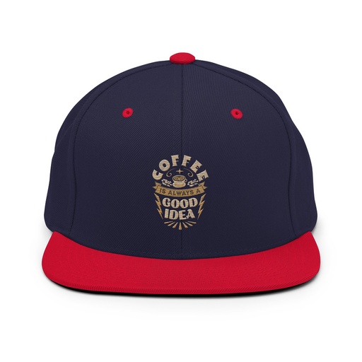 [ID: 99-G401] Coffee is always a good idea - Lightning Bolt Classic Snapback