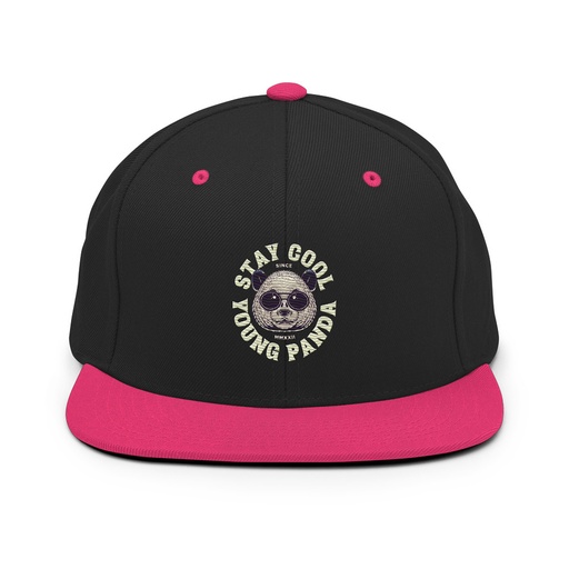 [ID: 99-G416] Cool Panda with Sunglasses -  Classic Snapback