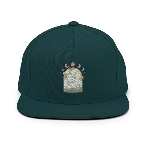 [ID: 99-G426] Cottagecore Frog Botanical Classic Snapback