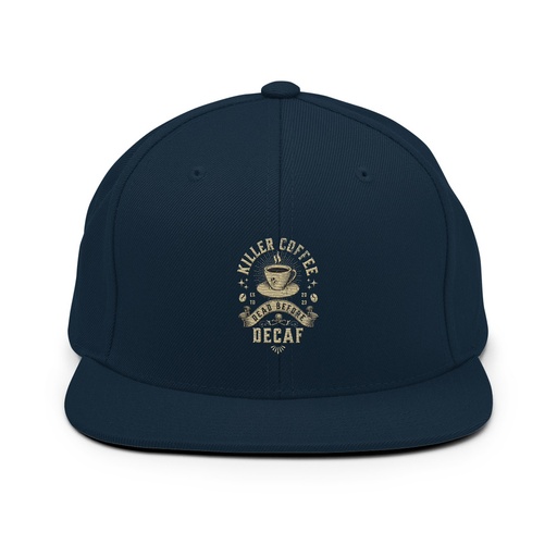 [ID: 99-G471] DEAD BEFORE DECAF Classic Snapback