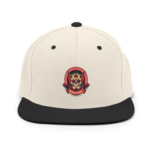 [ID: 99-G481] Death Skull - Badge  Classic Snapback