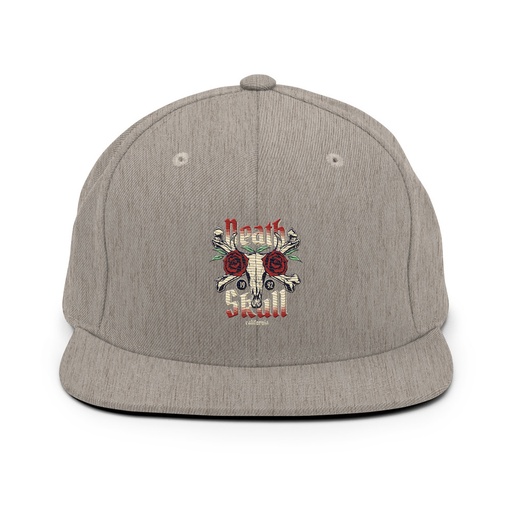 [ID: 99-G482] Death Skull - Flower Classic Snapback