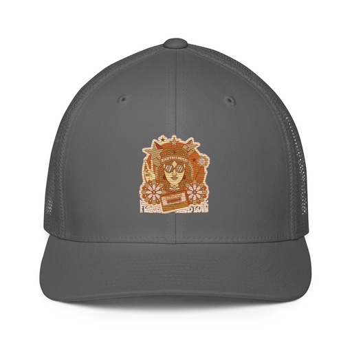 [ID: 596-G11] 60s tee design Closed-Back Trucker Cap