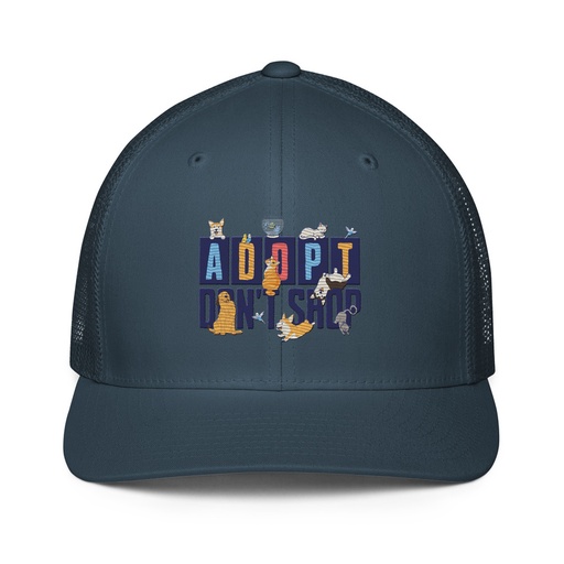 [ID: 596-G23] Adopt a Pet - Cute Animal Closed-Back Trucker Cap