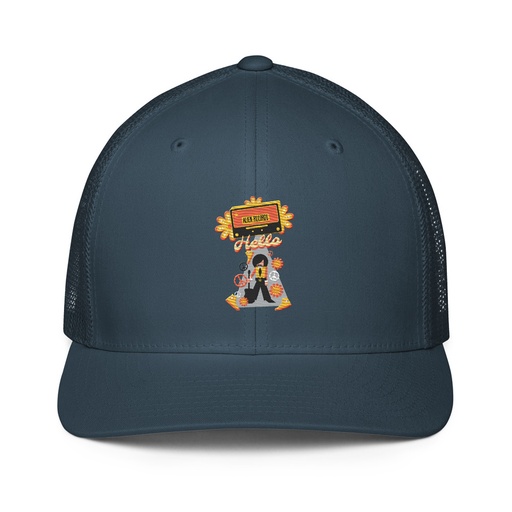 [ID: 596-G39] Alien Records  Closed-Back Trucker Cap