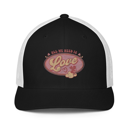 [ID: 596-G48] All We Need Is Love - Cupid Closed-Back Trucker Cap