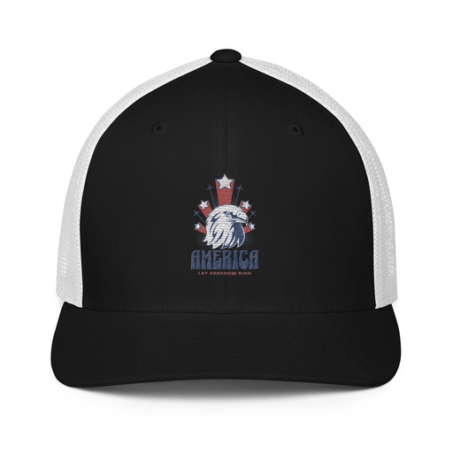 [ID: 596-G63] America Closed-Back Trucker Cap