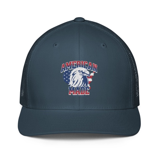 [ID: 596-G76] American Made Closed-Back Trucker Cap