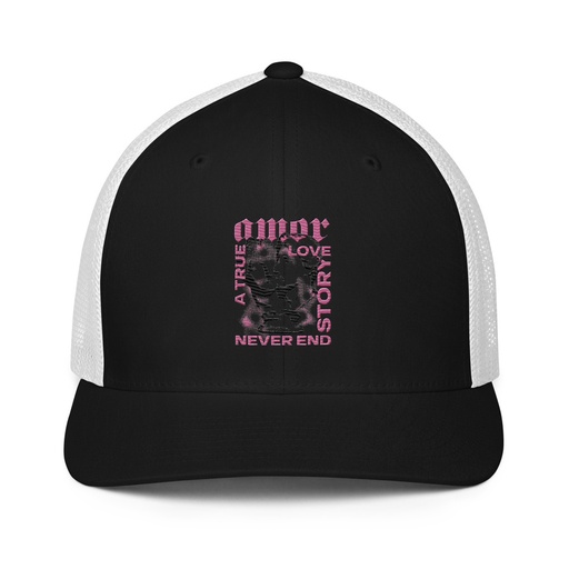 [ID: 596-G77] Amor Closed-Back Trucker Cap